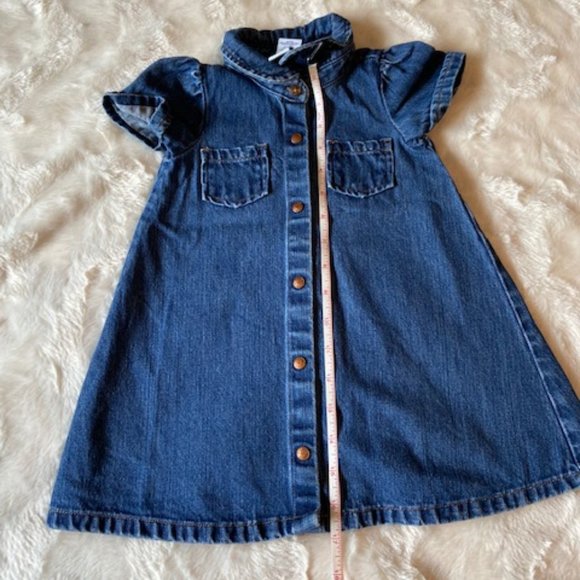 Baby Gap Vintage Blue Denim Dress Size 2 - Picture 3 of 10